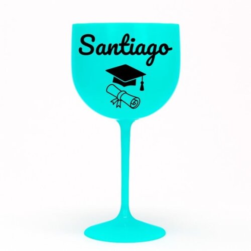 Taça Gin 580ml Formatura Personalizada com Nome Santiago
