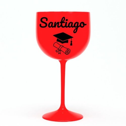 Taça Gin 580ml Formatura Personalizada com Nome Santiago