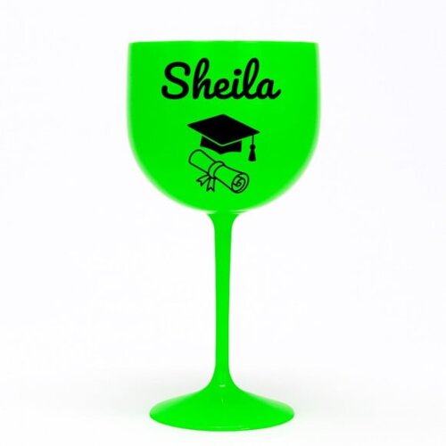 Taça Gin 580ml Formatura Personalizada com Nome Sheila