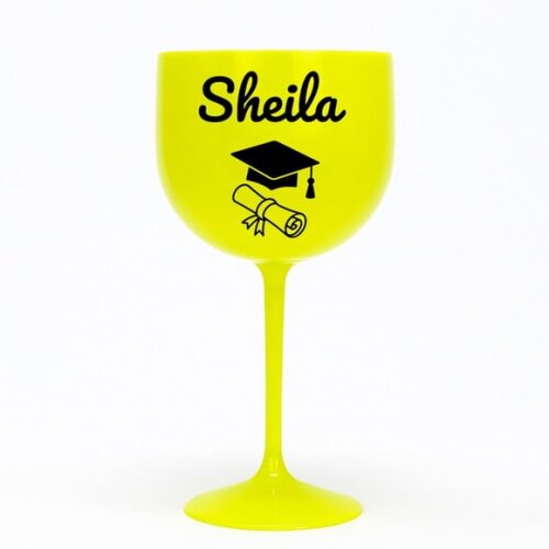 Taça Gin 580ml Formatura Personalizada com Nome Sheila