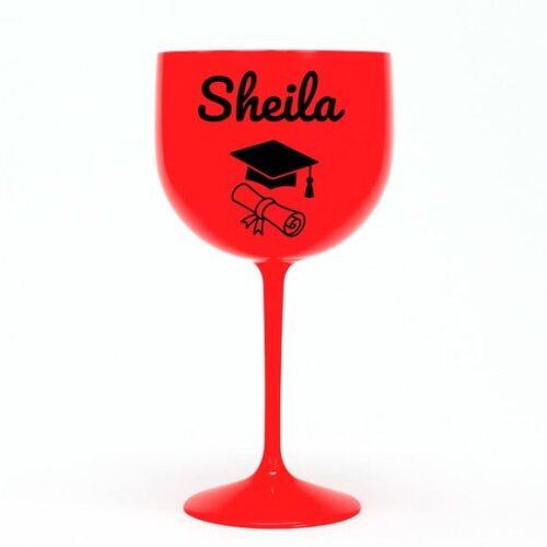 Taça Gin 580ml Formatura Personalizada com Nome Sheila