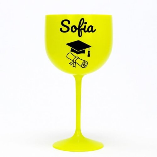 Taça Gin 580ml Formatura Personalizada com Nome Sofia