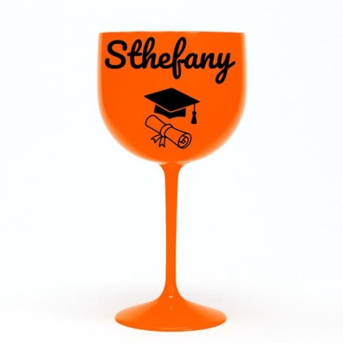Taça Gin 580ml Formatura Personalizada com Nome Sthefany
