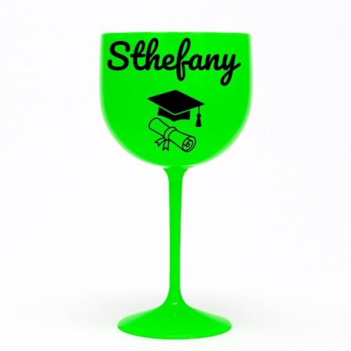 Taça Gin 580ml Formatura Personalizada com Nome Sthefany