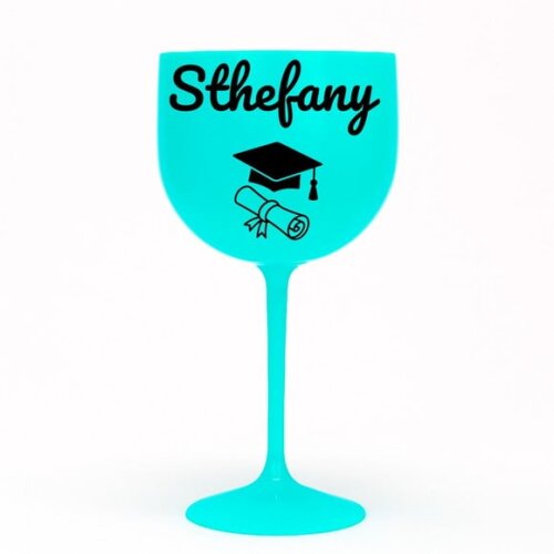 Taça Gin 580ml Formatura Personalizada com Nome Sthefany