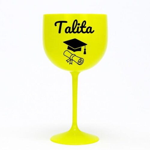 Taça Gin 580ml Formatura Personalizada com Nome Talita