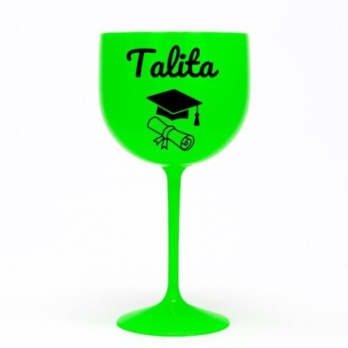 Taça Gin 580ml Formatura Personalizada com Nome Talita