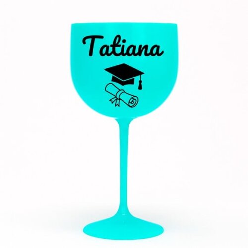 Taça Gin 580ml Formatura Personalizada com Nome Tatiana