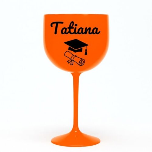 Taça Gin 580ml Formatura Personalizada com Nome Tatiana