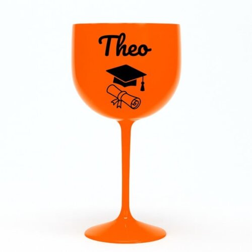 Taça Gin 580ml Formatura Personalizada com Nome Theo
