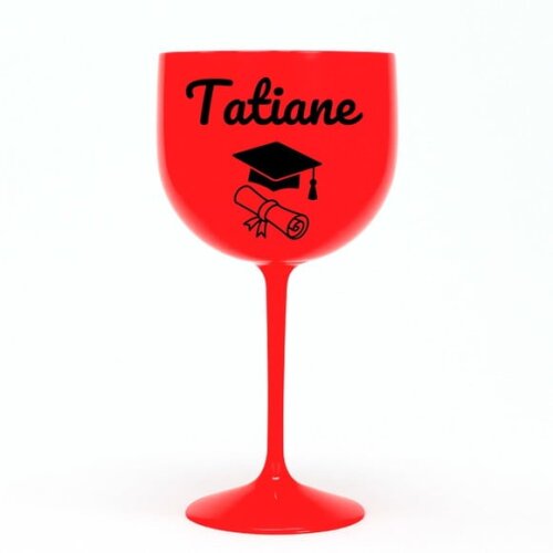 Taça Gin 580ml Formatura Personalizada com Nome Tatiane