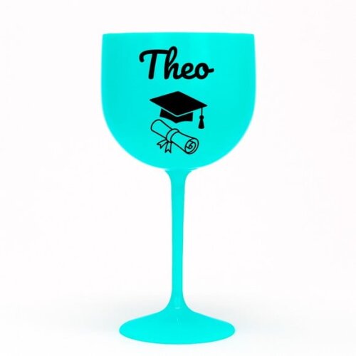 Taça Gin 580ml Formatura Personalizada com Nome Theo