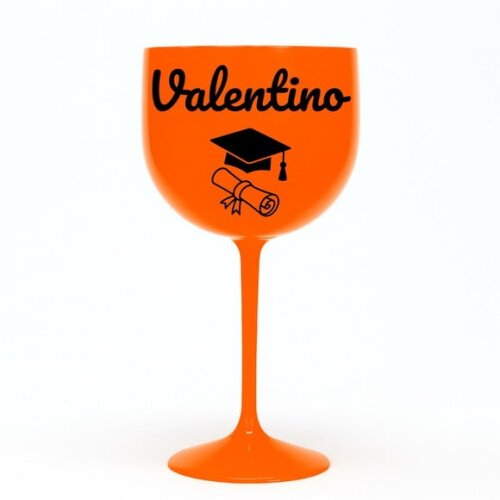 Taça Gin 580ml Formatura Personalizada com Nome Valentino