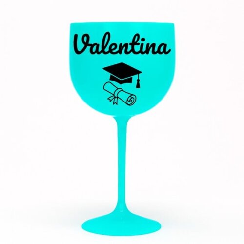 Taça Gin 580ml Formatura Personalizada com Nome Valentina