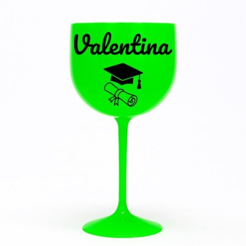 Taça Gin 580ml Formatura Personalizada com Nome Valentina