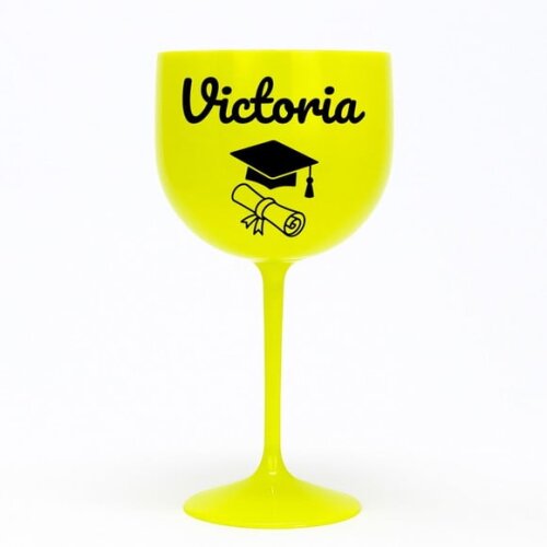 Taça Gin 580ml Formatura Personalizada com Nome Victoria