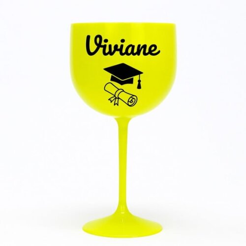 Taça Gin 580ml Formatura Personalizada com Nome Viviane