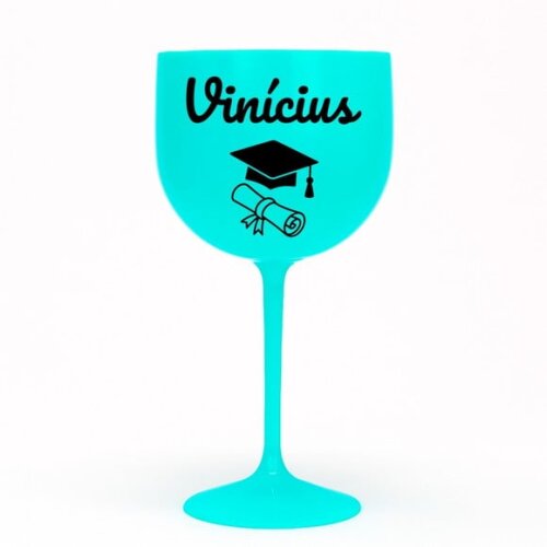 Taça Gin 580ml Formatura Personalizada com Nome Vinícius