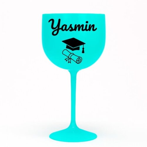 Taça Gin 580ml Formatura Personalizada com Nome Yasmin
