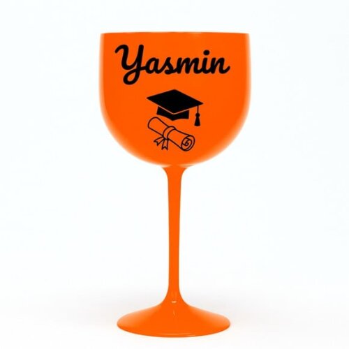 Taça Gin 580ml Formatura Personalizada com Nome Yasmin