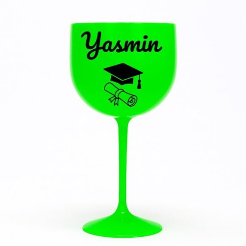 Taça Gin 580ml Formatura Personalizada com Nome Yasmin