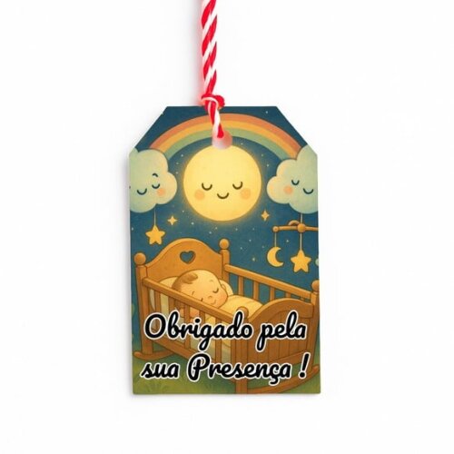 Tag de Agradecimento Personalizada 7x5 Berço Encantado