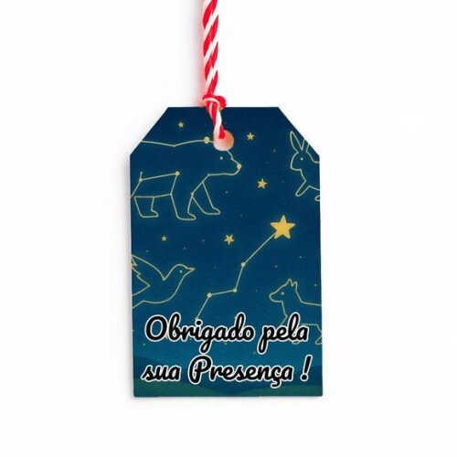 Tag de Agradecimento Personalizada 7x5 Constelações
