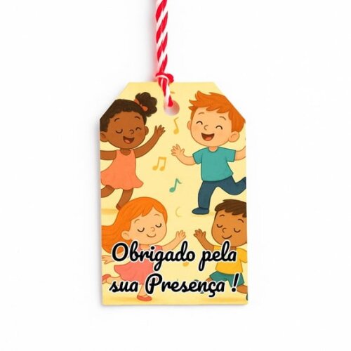Tag de Agradecimento Personalizada 7x5 Dança