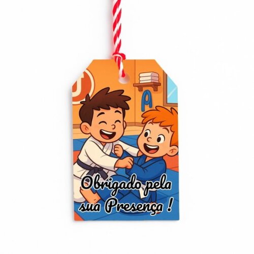 Tag de Agradecimento Personalizada 7x5 Jiu-jítsu