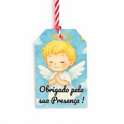 Tag de Agradecimento Personalizada 7x5 Meu Batizado