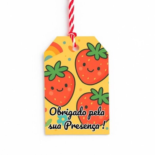 Tag de Agradecimento Personalizada 7x5 Moaranguinhos Fofos