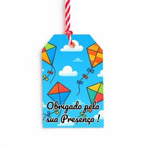 Tag de Agradecimento Personalizada 7x5 Pipas