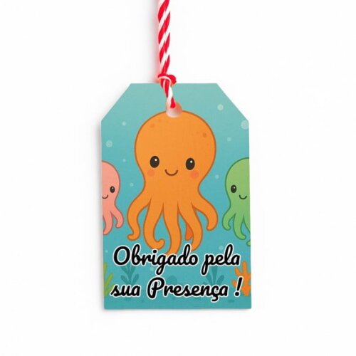 Tag de Agradecimento Personalizada 7x5 Polvinhos