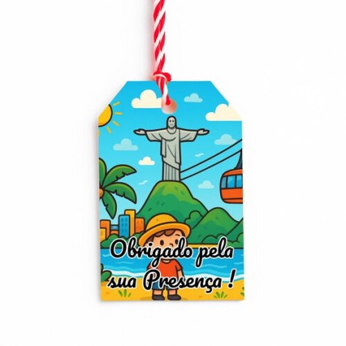 Tag de Agradecimento Personalizada 7x5 Rio de Janeiro