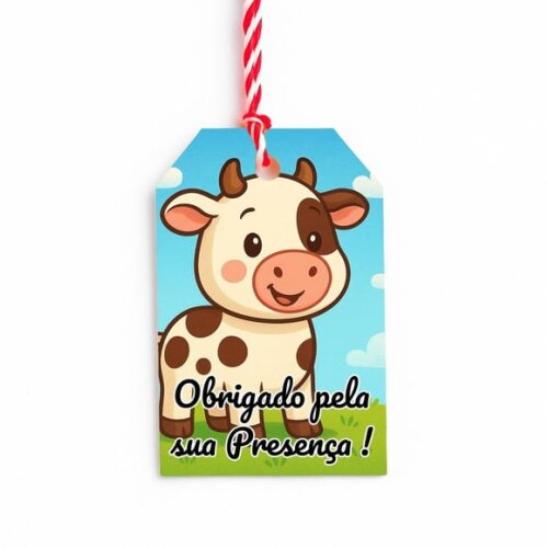 Tag de Agradecimento Personalizada 7x5 Vaquinha