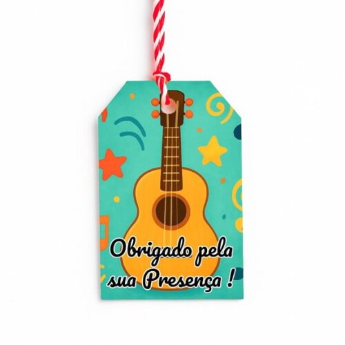 Tag de Agradecimento Personalizada 7x5 Violão