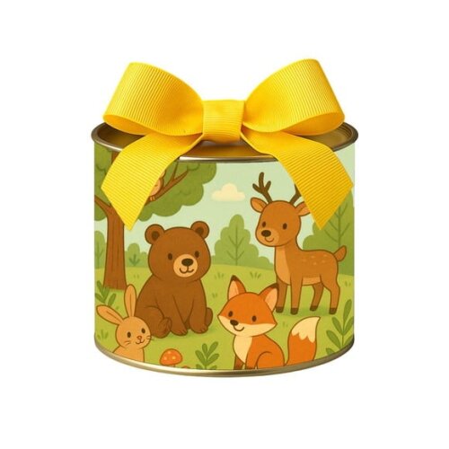 Tubo Lata Metalizada 7x10 Animais da Floresta