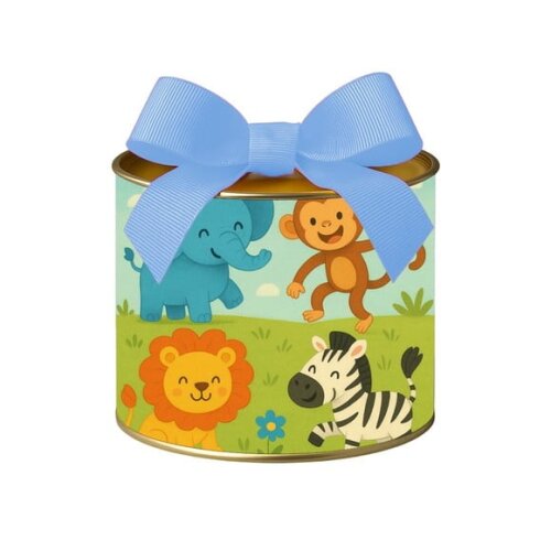 Tubo Lata Metalizada 7x10 Animais Divertidos