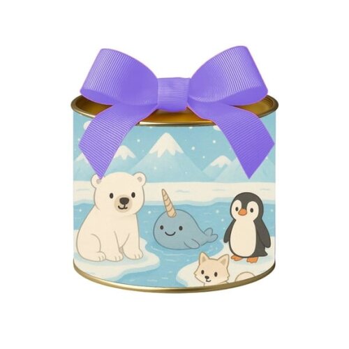 Tubo Lata Metalizada 7x10 Animais do Ártico