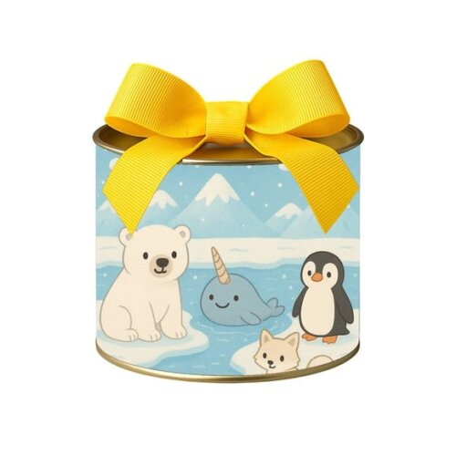 Tubo Lata Metalizada 7x10 Animais do Ártico