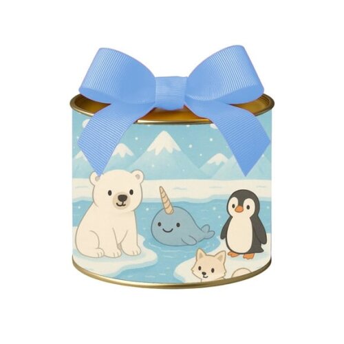 Tubo Lata Metalizada 7x10 Animais do Ártico