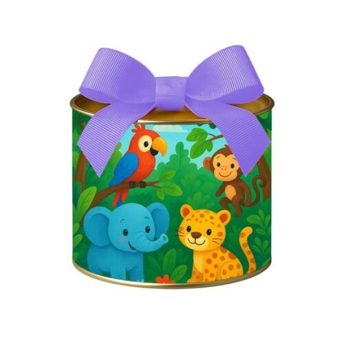 Tubo Lata Metalizada 7x10 Animais Tropicais