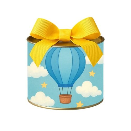 Tubo Lata Metalizada 7x10 Balão de Ar Azul