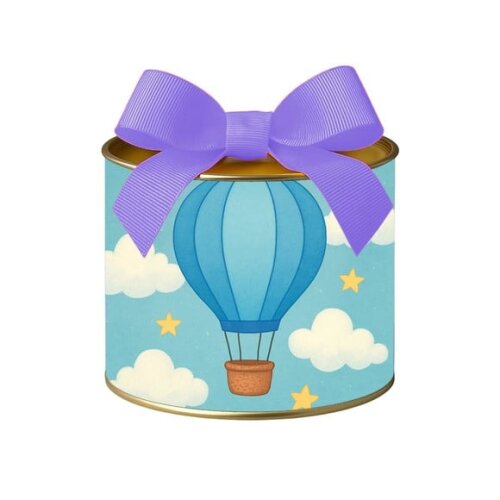 Tubo Lata Metalizada 7x10 Balão de Ar Azul