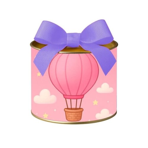 Tubo Lata Metalizada 7x10 Balão de Ar Rosa