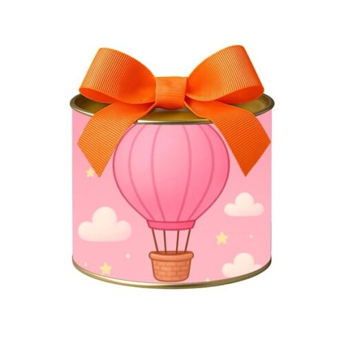 Tubo Lata Metalizada 7x10 Balão de Ar Rosa