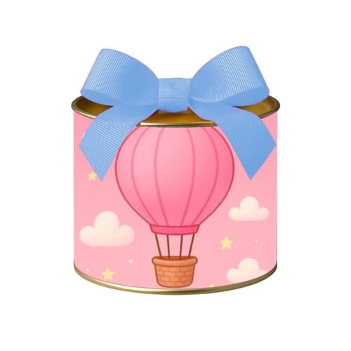 Tubo Lata Metalizada 7x10 Balão de Ar Rosa