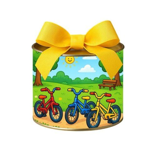 Tubo Lata Metalizada 7x10 Bicicletas Coloridas