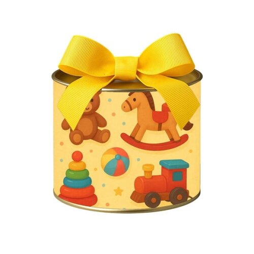 Tubo Lata Metalizada 7x10 Brinquedos Clássicos