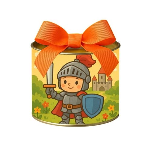 Tubo Lata Metalizada 7x10 Cavaleiro Medieval